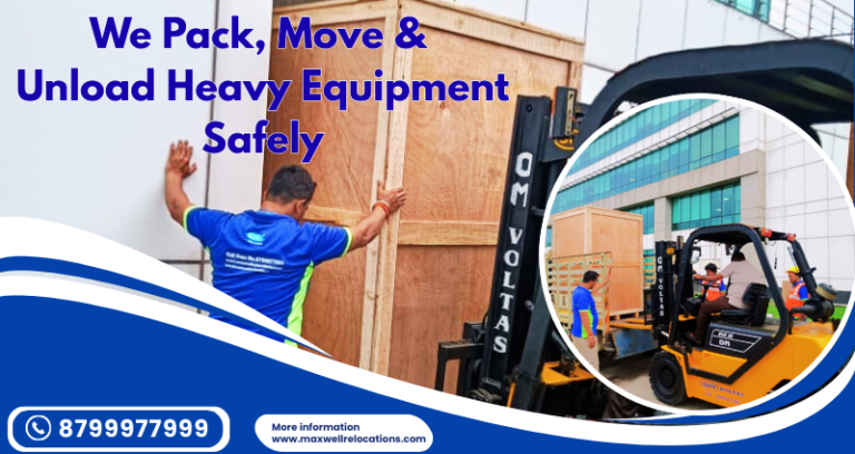 We Pack Move and Unload Heavy Equipment Safely